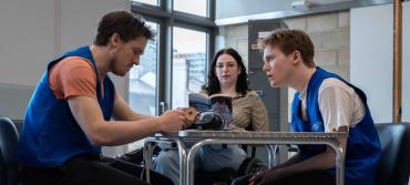 Students during rehearsals for A Bright New Boise