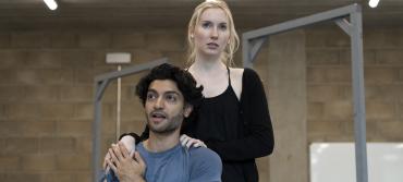 Students in rehearsals for King Lear